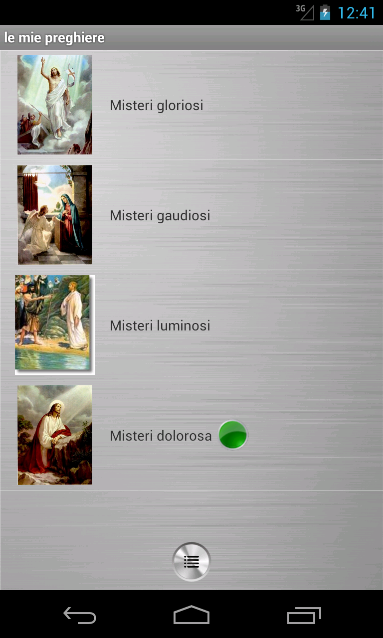 Android application MyPrayers screenshort