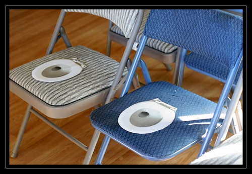Potty party chairs