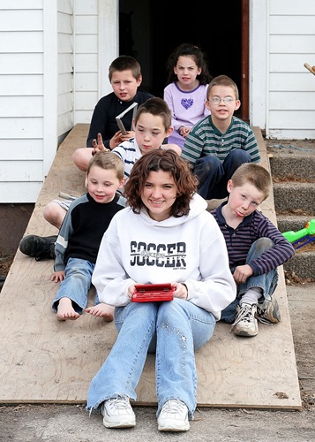 7 kids on a ramp