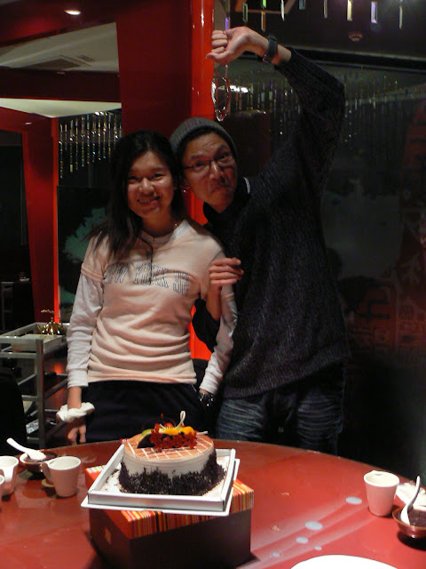 Birthday man and his wife