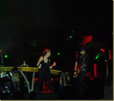 Sugarland performing on stage.