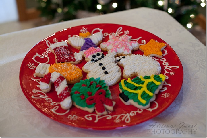 Christmas cut-out cookies - photo by Adrienne Zwart