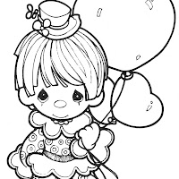 muñecas lindas para colorear