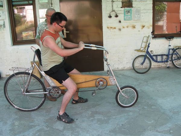 muzeum rowerów gołąb - rower poziomy