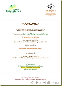 Invitation du 08 septembre 2009