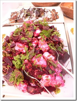 Roasted beetroot salad with feta and chervil