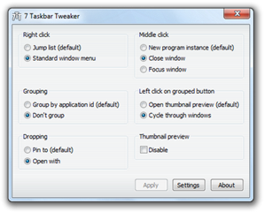 Tweak Your Windows 7 Taskbar Using Taskbar Tweaker