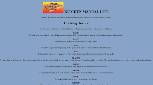 【免費教育App】Kosher Chef Kitchen Manual Lte-APP點子