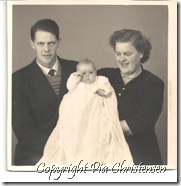 Pias dåb 26. dec. 1955