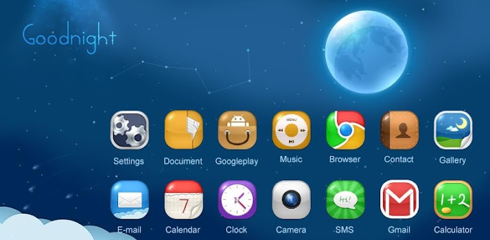 Goodnight GO LauncherEX Theme v1.0