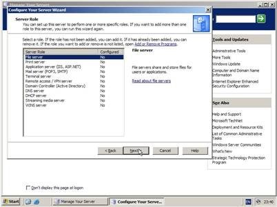 File Server merupakan sebuah komputer yang terdapat dalam sebuah jaringan yang menjadi das Konfigurasi File Server di Windows 2003 Server