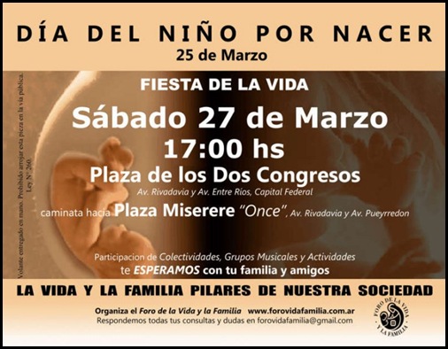 dia del ni�o por nacer. Aviso: Día del niño por nacer