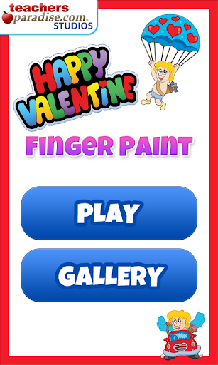 Valentines Finger Paint Color