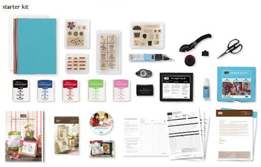 Items comprising Stampin' Up! starter kit