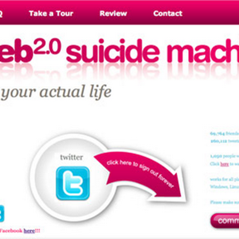 Web 2.0 suicide machine, mata tu cuenta de una red social