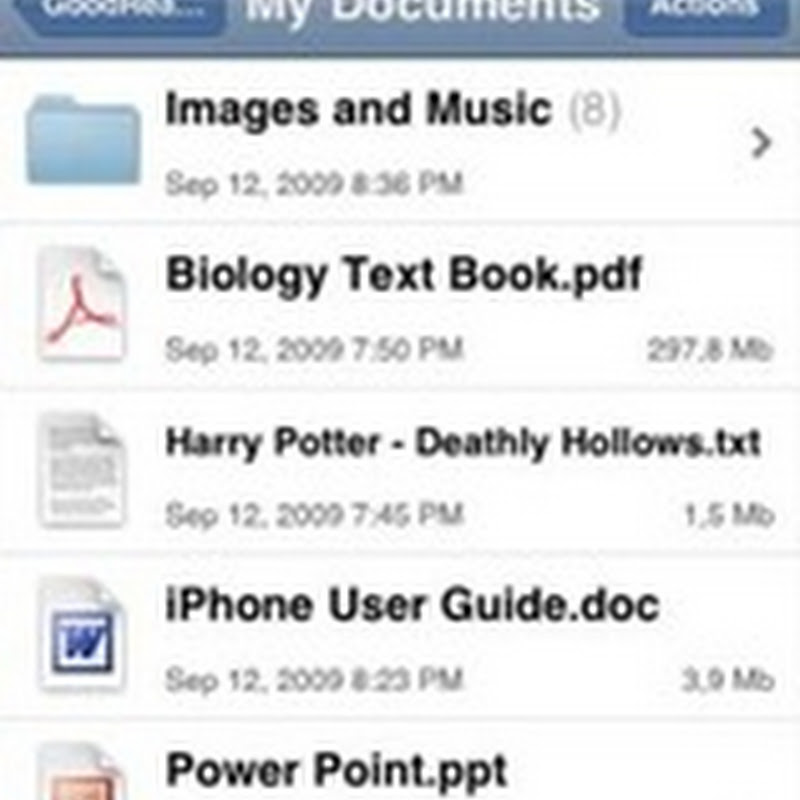 Visualiza archivos en tu iPhone