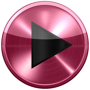 Poweramp skin BORDEAUX METAL logo