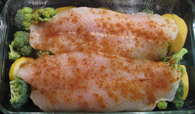 Рыба запеченая с овощами 