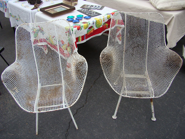 the estate of things chooses vintage wire garden chairs