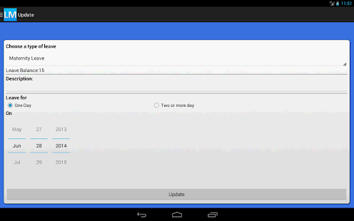 Leave Manager Screenshots 1
