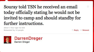 Twitter : Darren Dreger: Souray told TSN he receive ..._1284439425603.png
