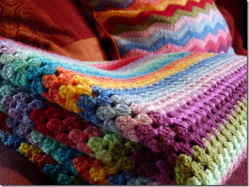 Granny Stripe Blanket (7)