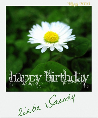 Happy Birthday, Sandy