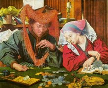 El cambista y su mujer (Marinus van Reymerswale 1539)
