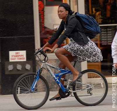 pic of Lady Riding Bike