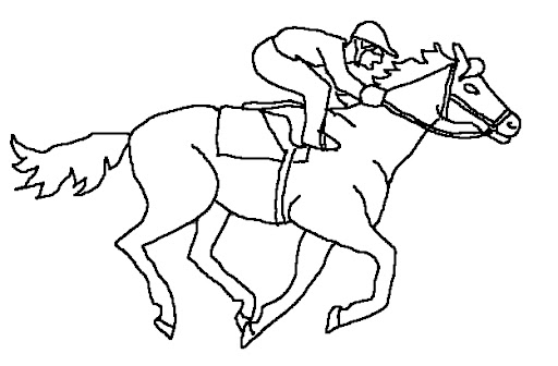 Dibujos para colorear de caballos y equitación