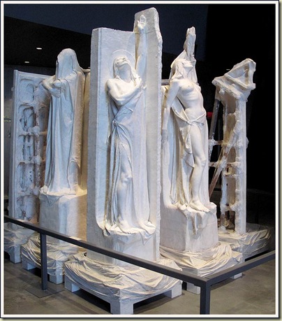 Some of Walter Allward's plaster sculptures