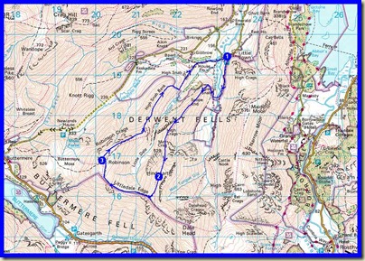 Our route - 11.5 km with 800 metres ascent in a very leisurely 6 hours