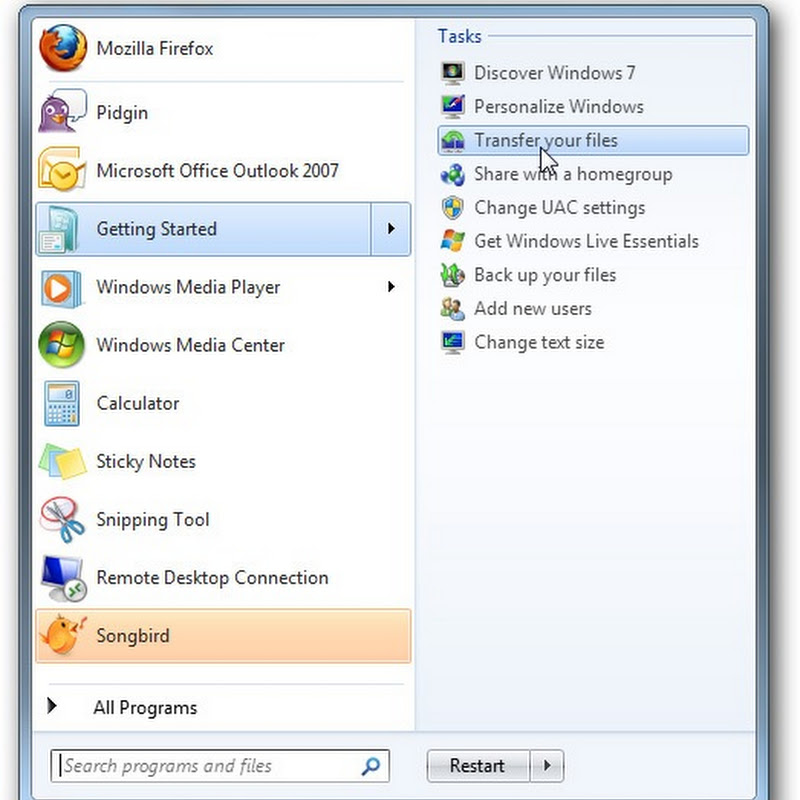 Chuyển “nhà” từ XP sang Windows 7 với Easy Transfer và USB
