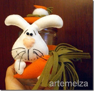 artemelza - coelho de feltro
