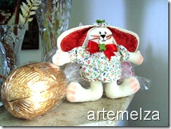 artemelza - boneco coelho de páscoa