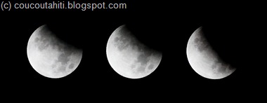 Eclipse  du 26-06-2010: clichés pris entre 0h30 et 1h10