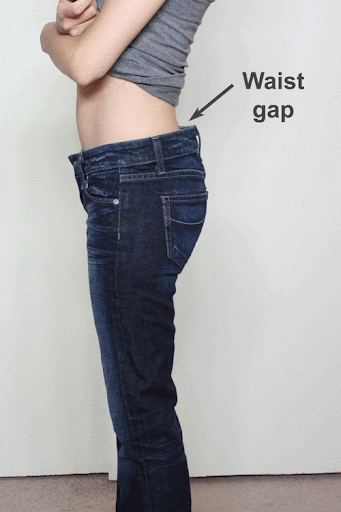 how to fix pants that gap in the back