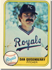 Dan Quisenberry Fleer 81