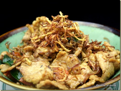 pork with turmeric and ginger