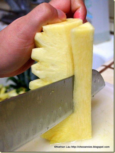 Cutting off the Core of the Pineapple