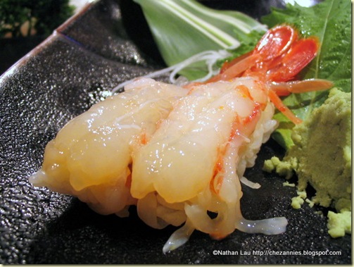 Amaebi (Sweet Freshwater Shrimp) Nigiri from Sushi-Man (San Francisco)