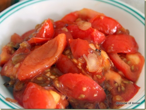 stir-fried tomatoes with oyster sauce