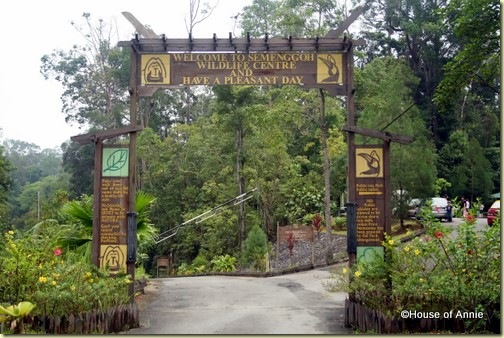 Semenggoh Wildlife Centre entrance gate