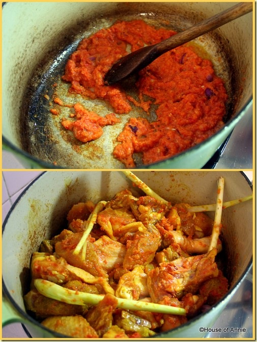 Cooking Assam Chicken Curry