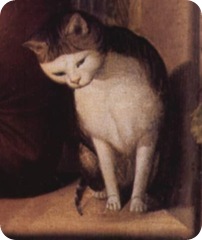 Cat in Porträt des Malers Franz Pforr