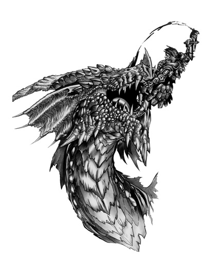 Image of Dragon Tattoo Templates