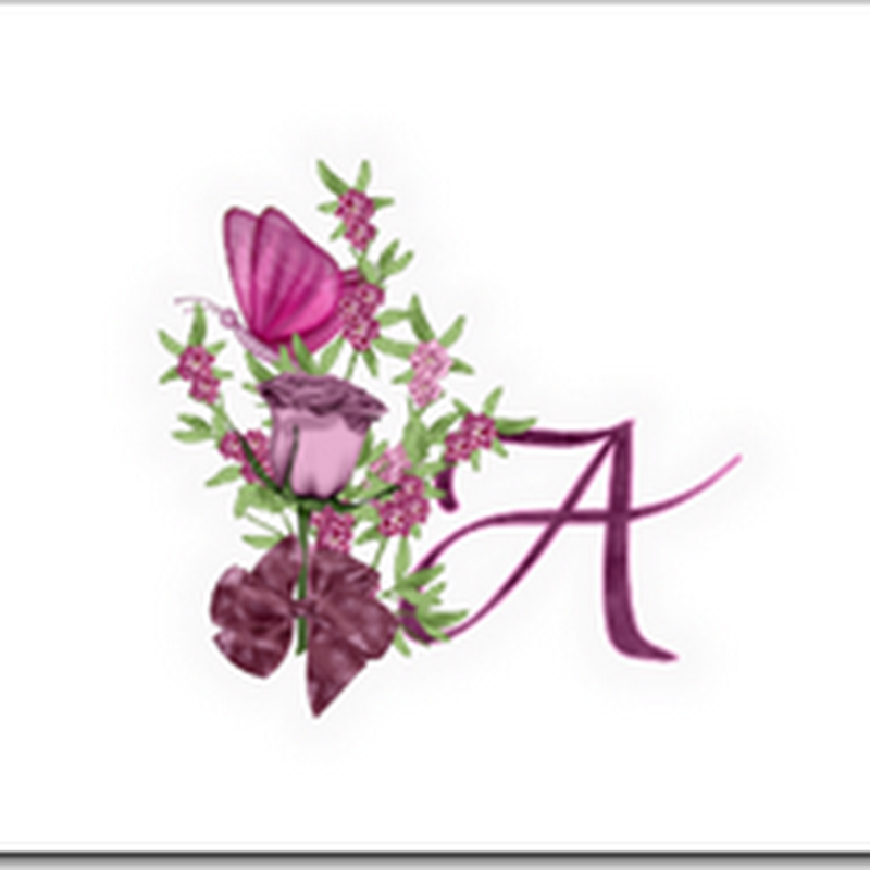 Alfa floral en png