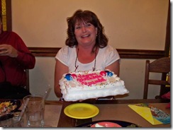 Brenda with cake
