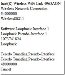 loopback pseudo interface 1 loopback pseudo interface 1