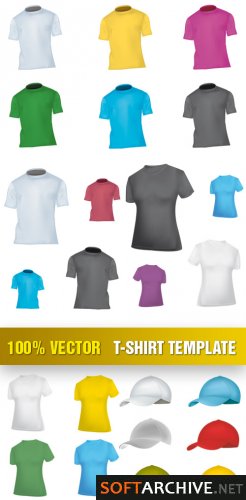 Template de Camisas 21 : Stock Vector - T-Shirt 